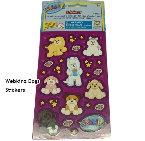 Webkinz Stickers-Dogs | In Stock